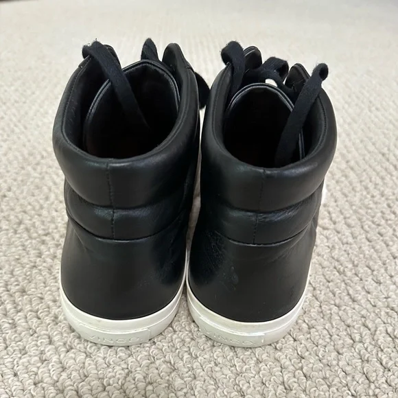 Vince black leather high top sneakers - Picture 3 of 4